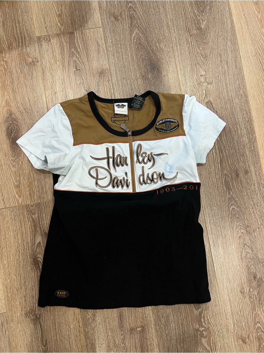 harley davidson vintage tshirt with zipper